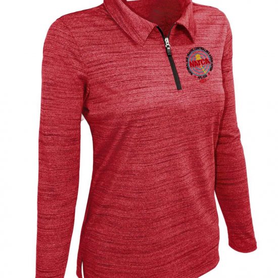 Lady Long Sleeve Quarter Zip Polo