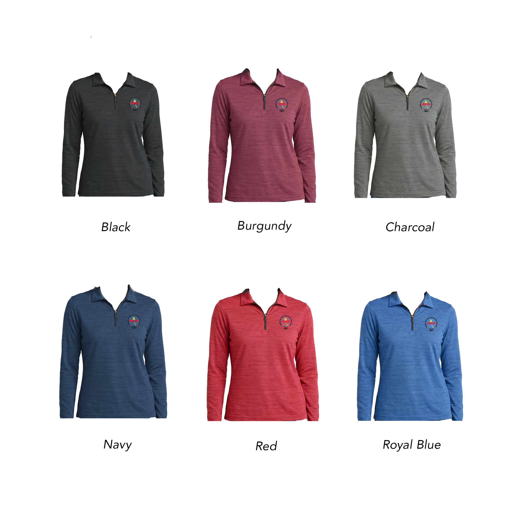 Ladies Long Sleeve Quarter Zip Polo - Image 2