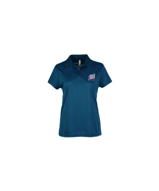 Oshkosh Aero Blue Polo with Blimp Logo