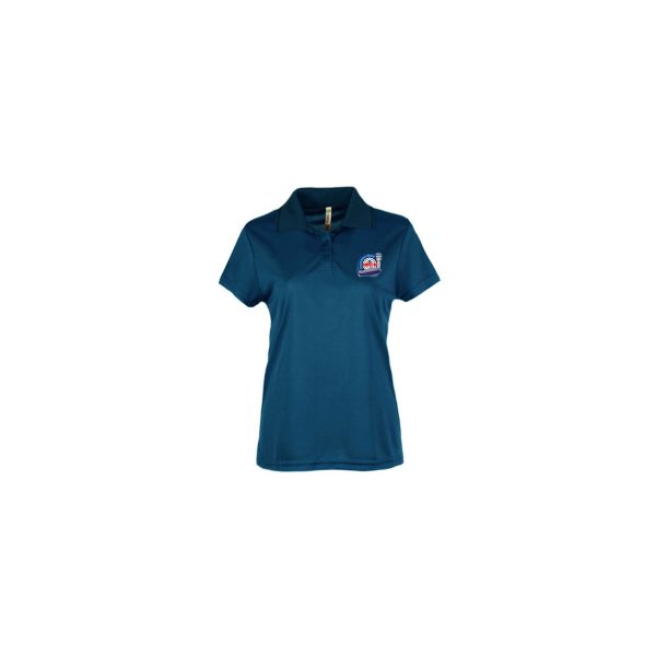 Oshkosh Aero Blue Polo with Blimp Logo