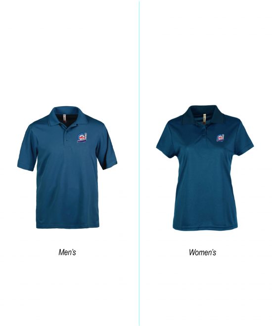 Oshkosh Navy Polo with Blimp Logo