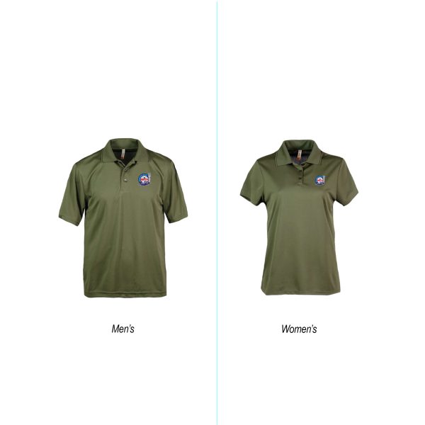 Oshkosh Olive Polo with F22 Logo