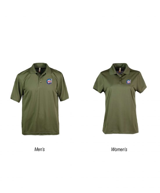 Oshkosh Olive Polo with F22 Logo