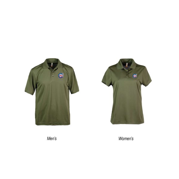 Oshkosh Olive Polo with F22 Logo