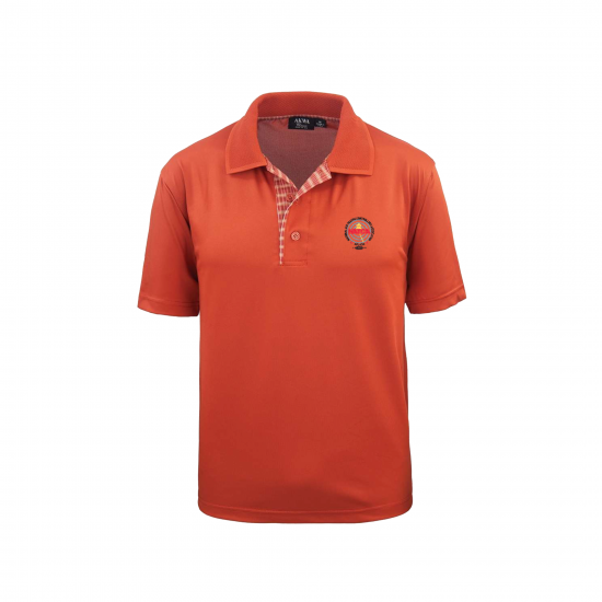 Aqua Dry Plaid Placket Polo